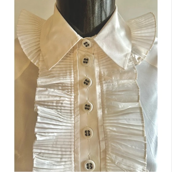 Chloé vintage silk ruffle top, circa early 2000s (Phoebe Philo era) - Picture 4 of 11